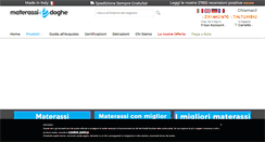 Desktop Screenshot of materassiedoghe.eu